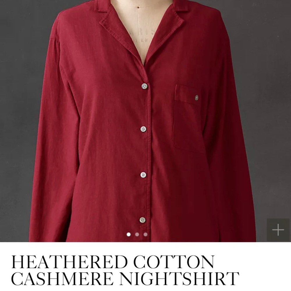 NEW Restoration hardware night shirt ( monogram )